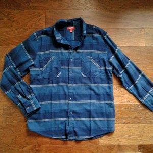Blue/Indigo Men's or Women's Flannel